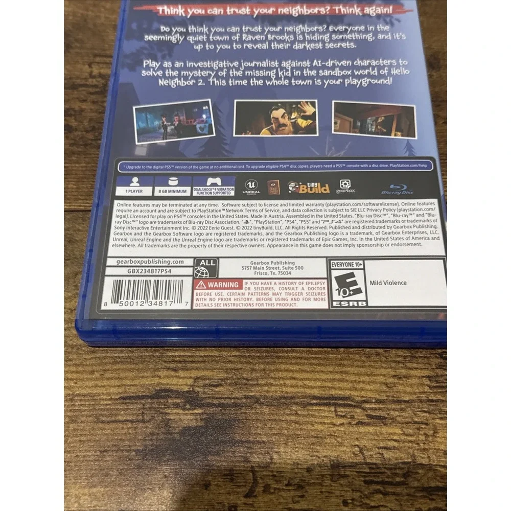 Hello Neighbor 2 - Sony PlayStation 4 tested working vg no manual